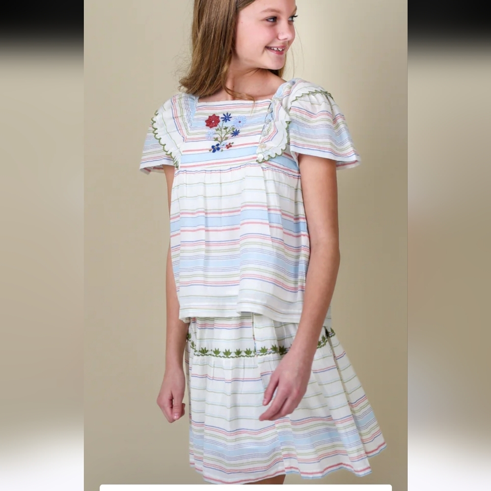 Colorful Striped Kids Matching Set - Picture 5 of 5